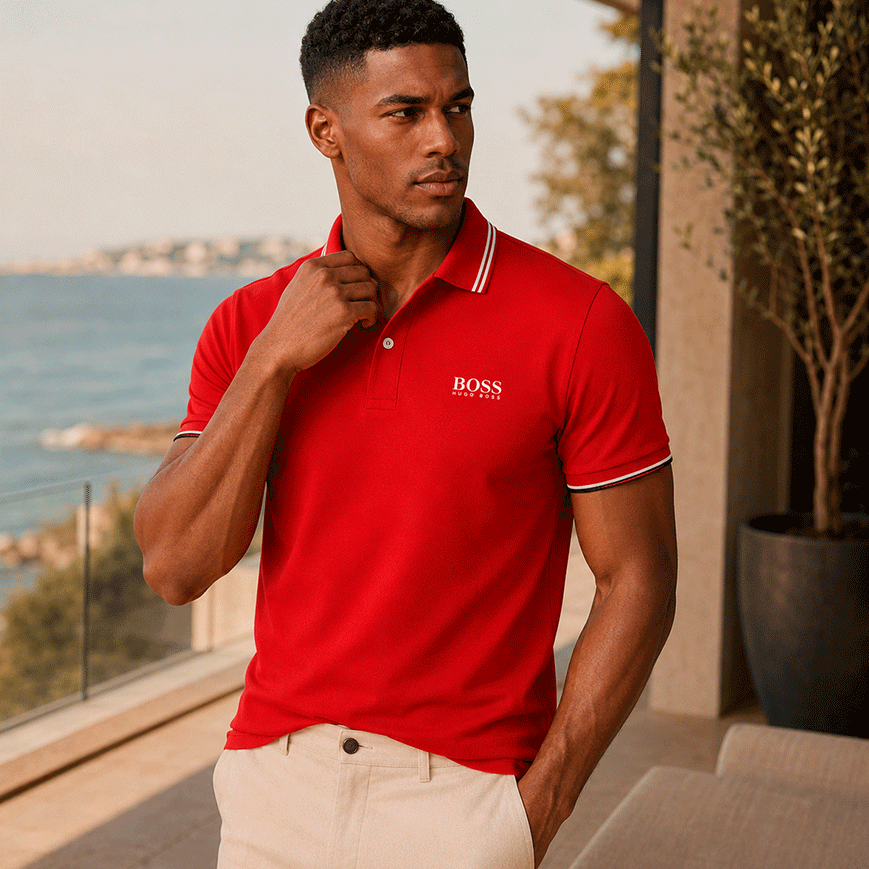 [Buy 2 Pay 1] Hugo Boss Premiere Polo Shirts + Exclusive Watch (QS)